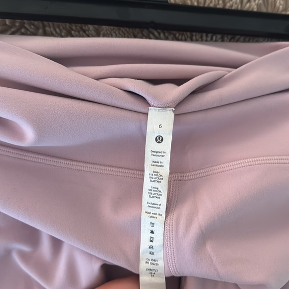 Lululemon Athletica Pink High Waist Leggings - Picture 3 of 5
